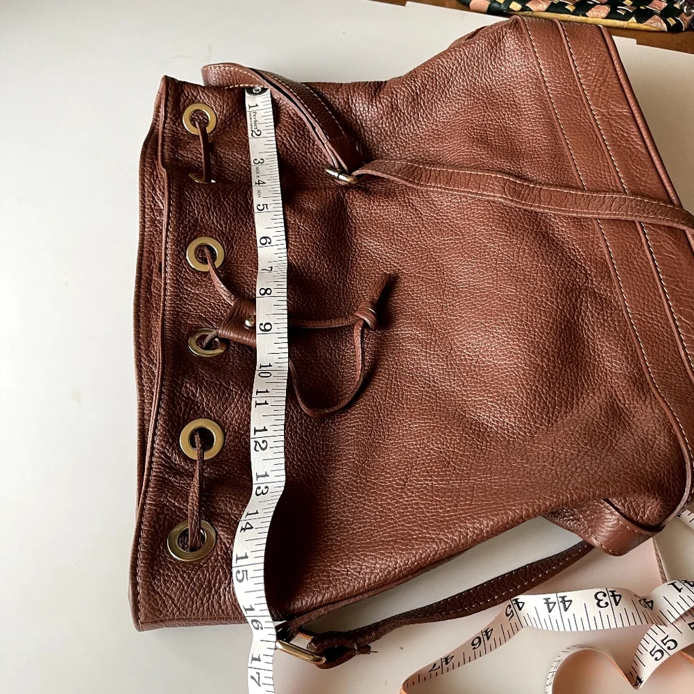 Borse in Pelle - Genuine Italy leather - authentic imported bucket bag - Picture 12 of 13